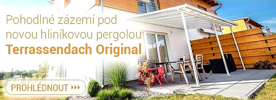 PRODLOUŽENÍ HLINÍKOVÉ PERGOLY TERRASSENDACH ORIGINAL ANTRACIT - 1,2 x 3,06 m