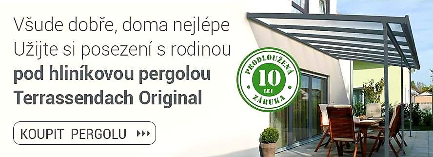 PRODLOUŽENÍ HLINÍKOVÉ PERGOLY TERRASSENDACH ORIGINAL ANTRACIT - 1,2 x 3,06 m