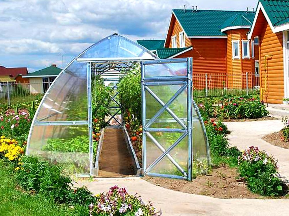 ZAHRADNÍ SKLENÍK STRELKA VOLYA LLC - 4,0 x 2,6 m - PC 4 mm