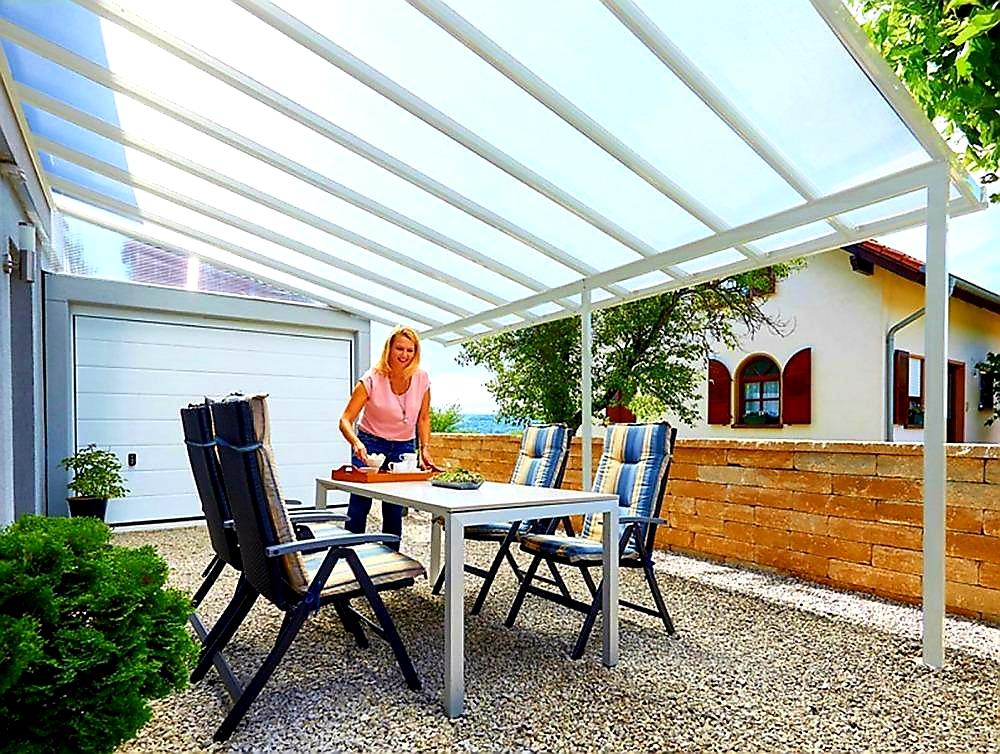 HLINÍKOVÁ PERGOLA TERRASSENDACH ORIGINAL ANTRACIT - 4,26 x 3,06 m