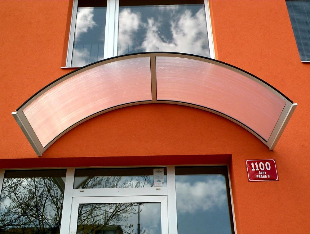 VCHODOVÁ STŘÍŠKA RONDO VELKÁ HNĚDÁ/BRONZ - 250 x 90 cm