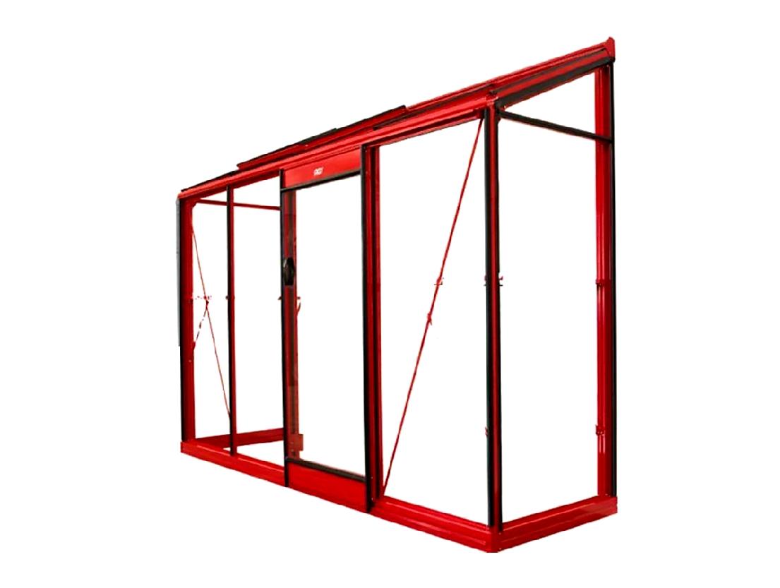 BALKONOVÝ SKLENÍK MICCOLO PŘÍRODNÍ HLINÍK - 1,5 x 0,8 m