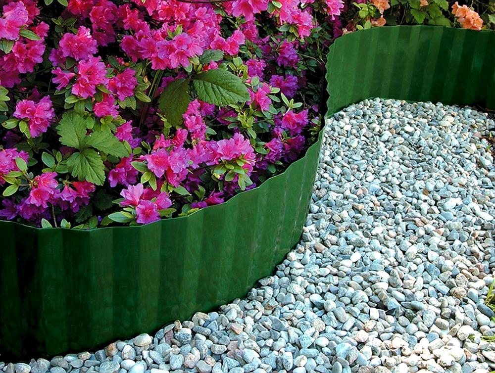 PLASTOVÝ OBRUBNÍK ONDADECO ZELENÁ - 17 x 100 cm