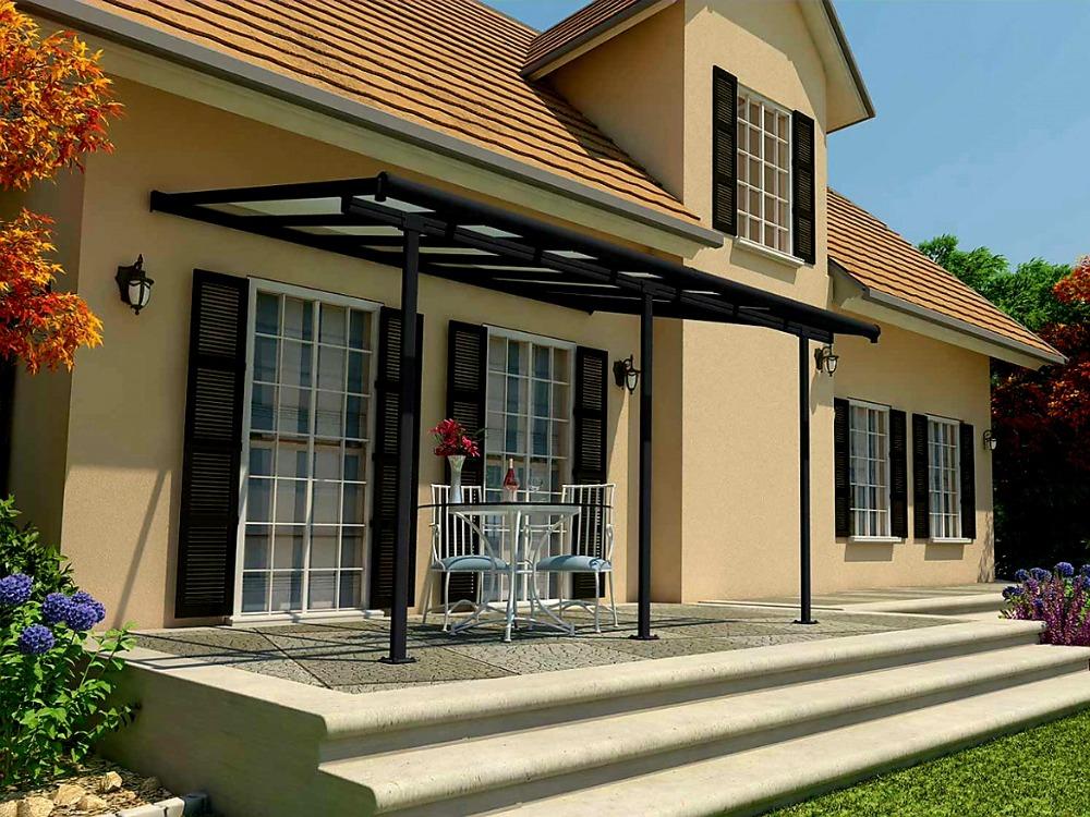 HLINÍKOVÁ PERGOLA SIERRA PALRAM ANTRACIT - 3,0 x 3,0 m
