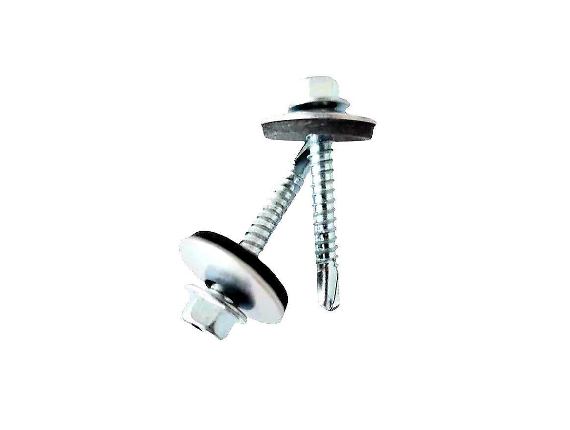 STŘEŠNÍ ŠROUB NEREZ A2 BIMETAL S PODLOŽKOU - 5,5 x 38 mm - 250 ks/bal