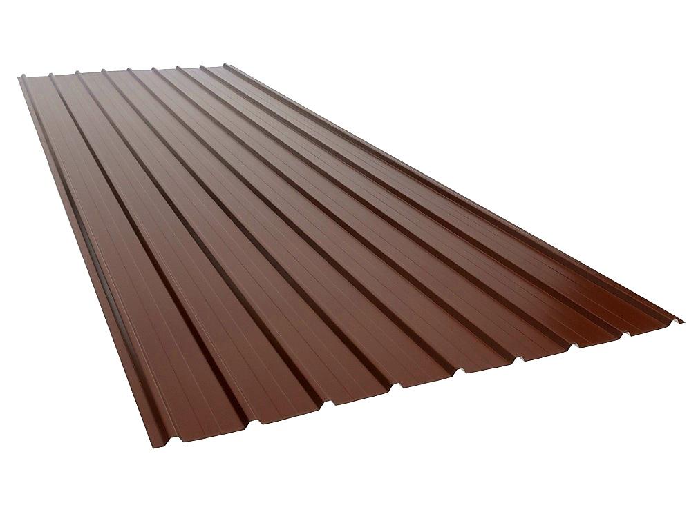 PLECHOVÁ TRAPÉZOVÁ KRYTINA T12 COVERNIT HNĚDÁ - 200 x 91 cm - 1,82 m2