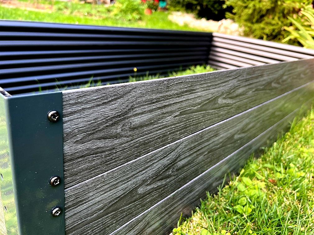 VYVÝŠENÝ ZÁHON TIMBER COVERNIT HNĚDÁ - 75 x 150 x 30 cm