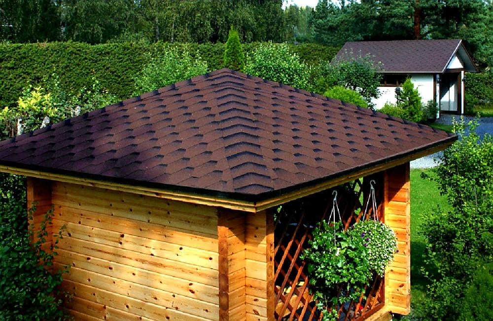 STŘEŠNÍ ŠINDEL GUTTATEC HEXAGONAL HNĚDÁ - 320 x 1000 mm