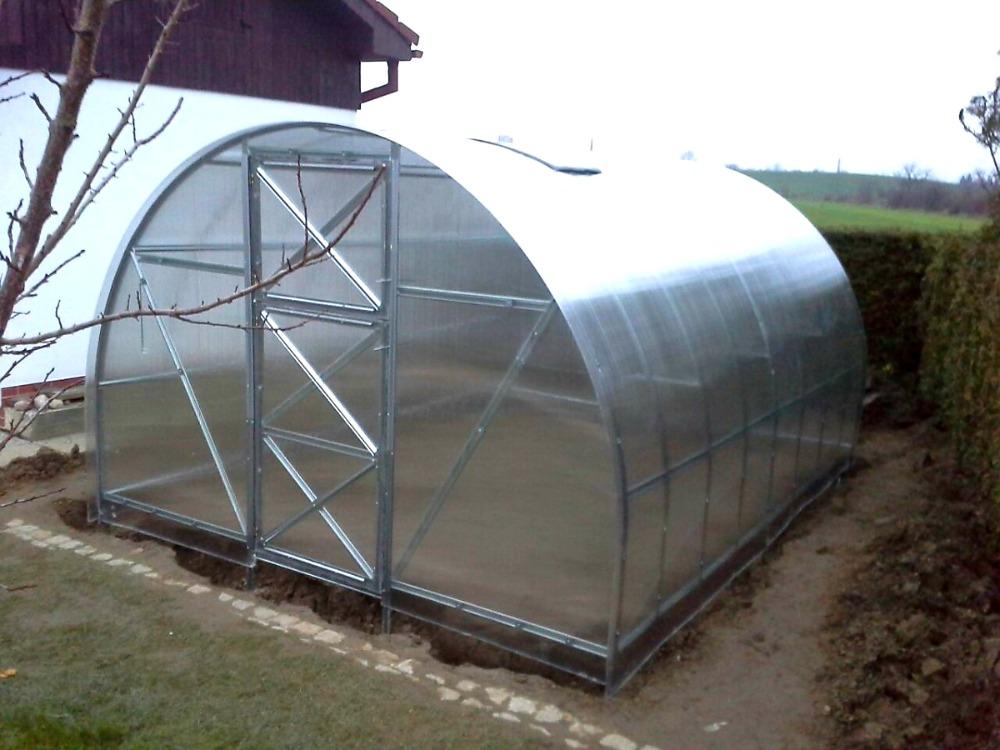 ZAHRADNÍ SKLENÍK 2 DUM VOLYA LLC - 10 x 3,0 m - PC 6 mm
