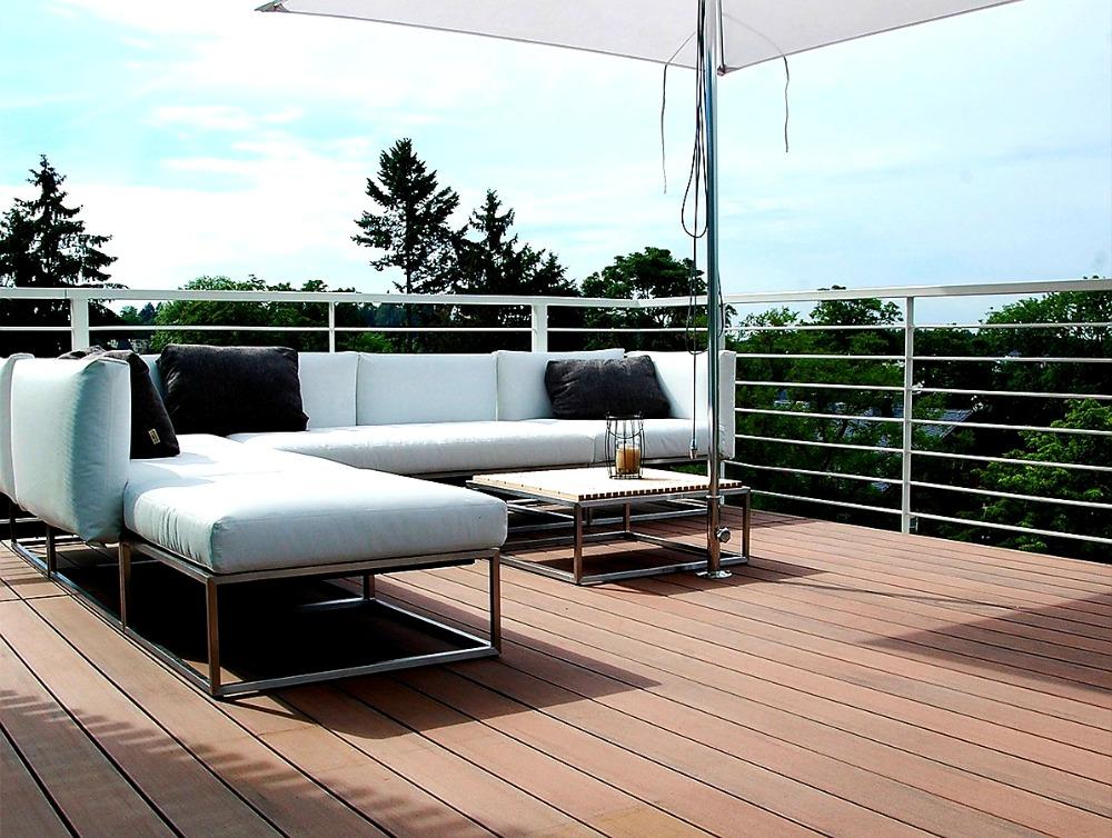 TERASOVÉ PRKNO WPC GUTTADECK STRONG DARK GREY - 14 x 2 x 290 cm