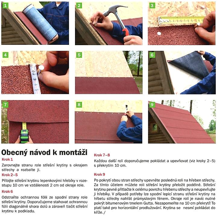 ASFALTOVÝ PÁS GARDENDACH PLUS ZELENÁ - 0,5 x 5 m - 2,5 m2