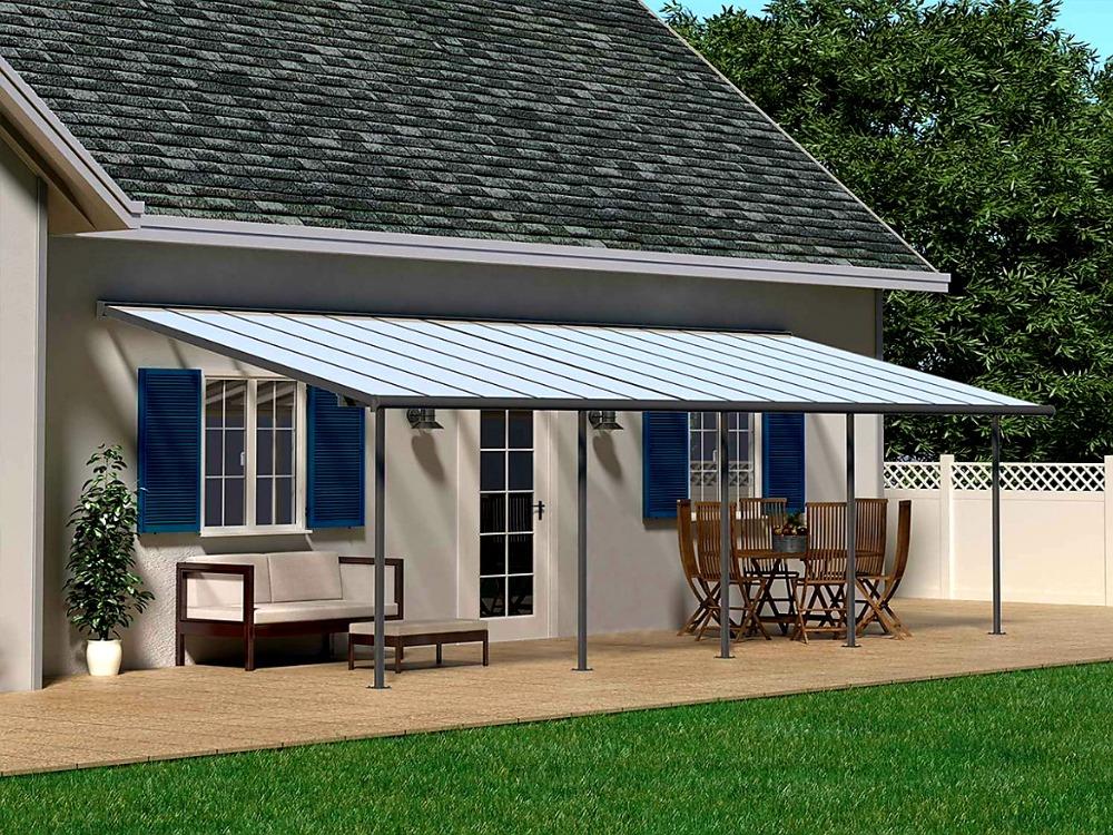 HLINÍKOVÁ PERGOLA SIERRA PALRAM ANTRACIT - 3,0 x 5,46 m