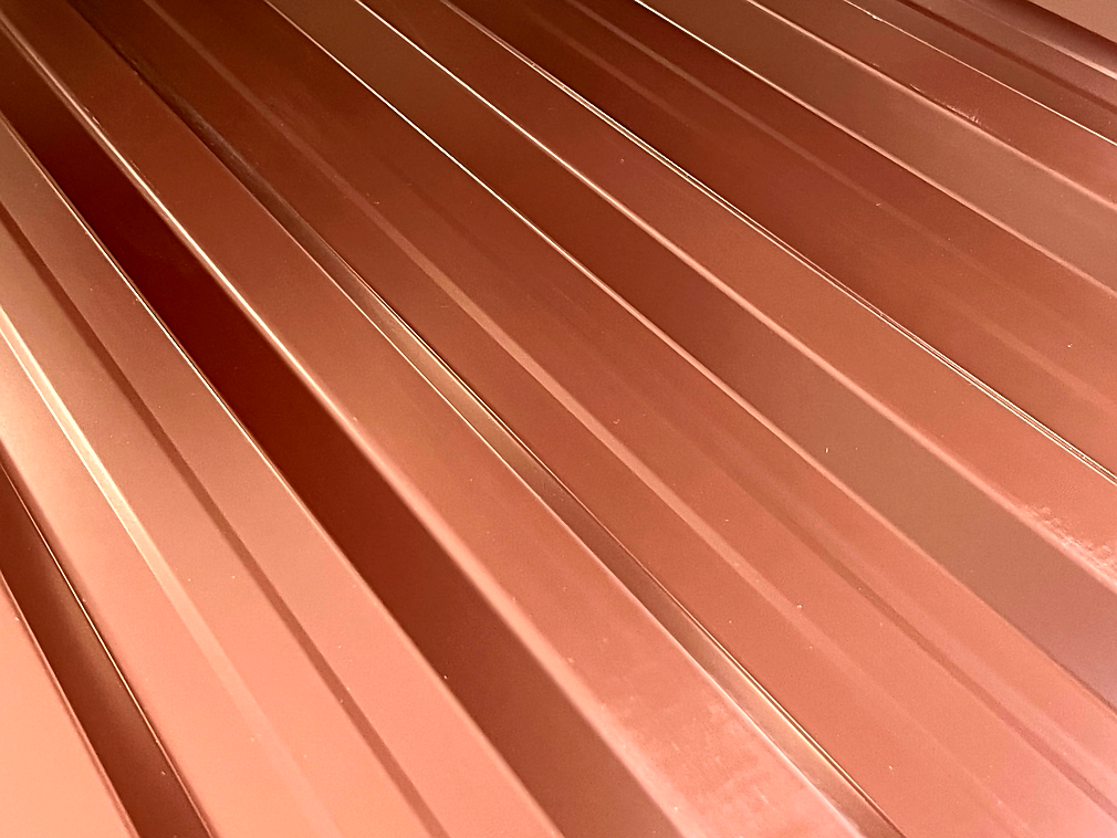 PLECHOVÁ TRAPÉZOVÁ KRYTINA T18 COVERNIT HNĚDÁ - 200 x 115 cm - 2,3 m2