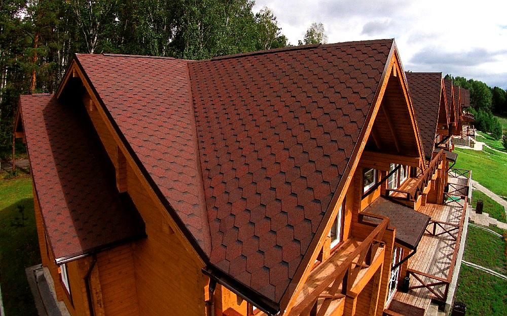 STŘEŠNÍ ŠINDEL GUTTATEC HEXAGONAL HNĚDÁ - 320 x 1000 mm