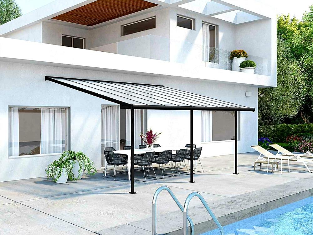 HLINÍKOVÁ PERGOLA SIERRA PALRAM ANTRACIT - 3,0 x 3,0 m