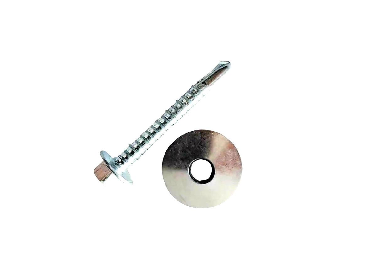 STŘEŠNÍ ŠROUB NEREZ A2 BIMETAL S PODLOŽKOU - 5,5 x 38 mm - 250 ks/bal
