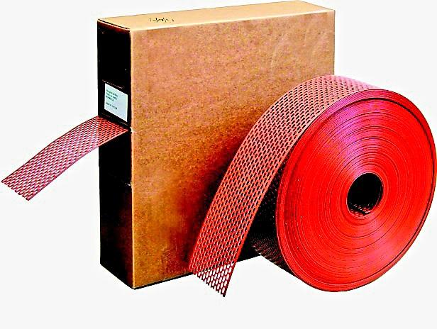 OCHRANNÝ PLASTOVÝ PÁS ČERVENÁ - 8 cm x 5 m