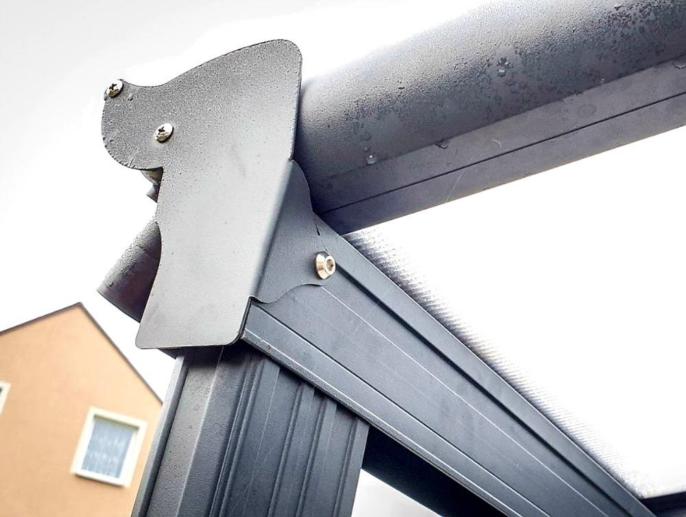 HLINÍKOVÁ PERGOLA GUTTA BW 9 BRONZOVÁ - 5,57 x 3,03 m