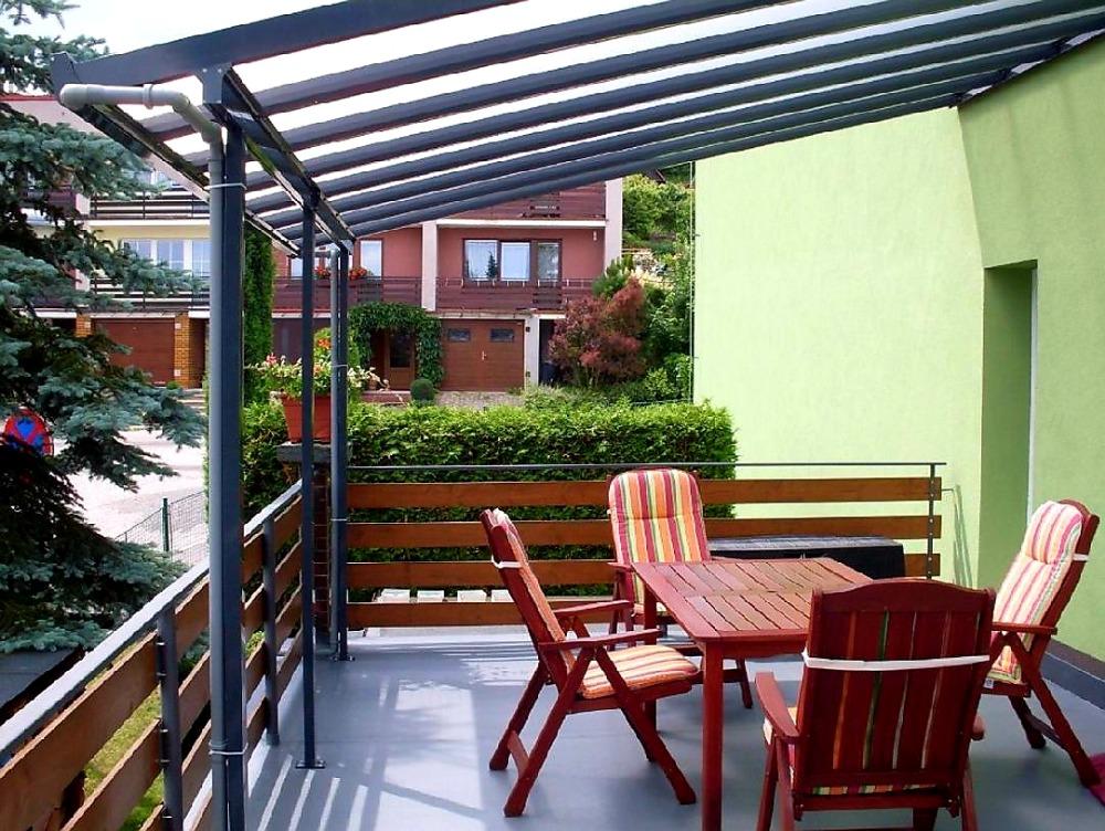 HLINÍKOVÁ PERGOLA TERRASSENDACH ORIGINAL ANTRACIT - 4,26 x 3,06 m