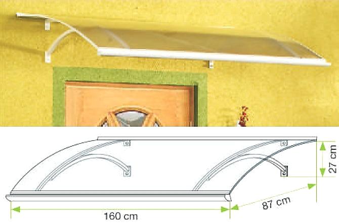 VCHODOVÁ STŘÍŠKA SWING PC HNĚDÁ/BRONZ - 160 x 87 cm
