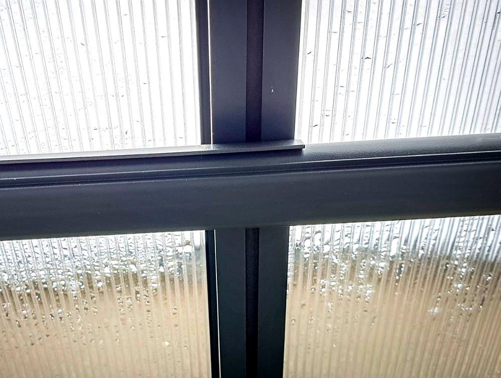 HLINÍKOVÁ PERGOLA GUTTA BW 5 BRONZOVÁ - 3,13 x 3,03 m