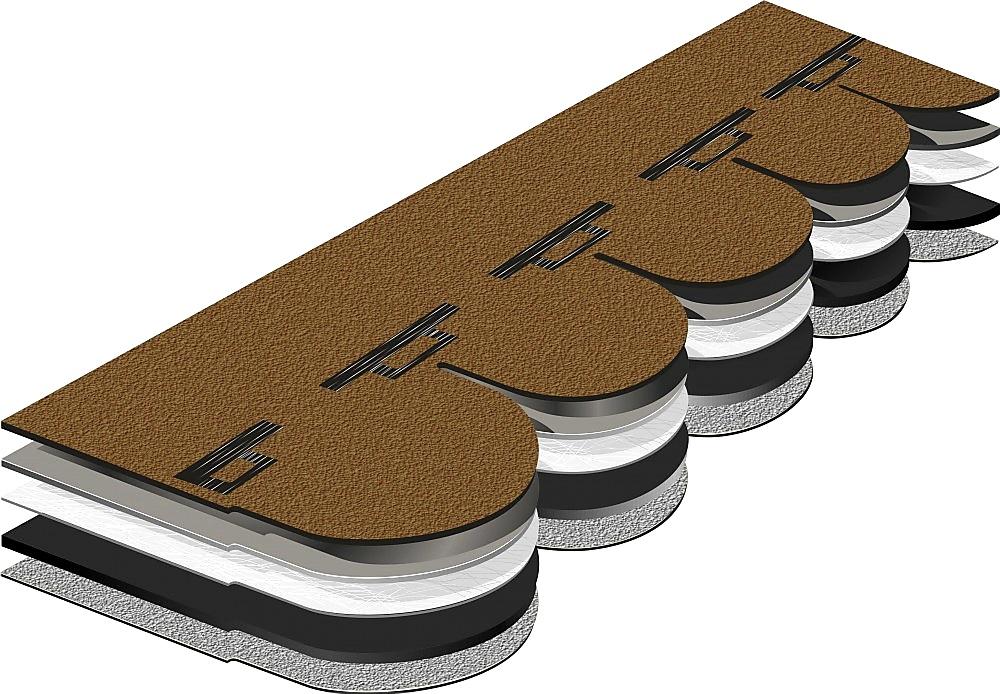 ASFALTOVÝ ŠINDEL TEGOLA ER TRADITIONAL ČERVENÁ MIX - 100 x 34 cm