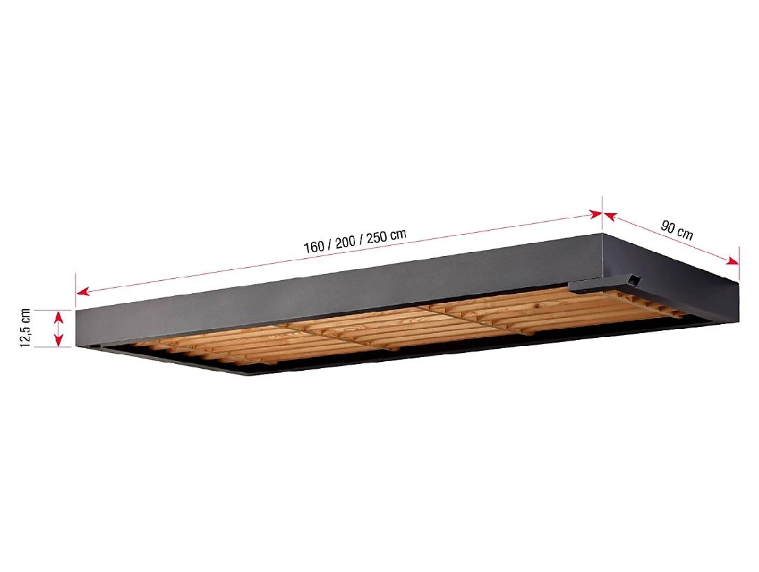 VCHODOVÁ STŘÍŠKA GUTTAVORDACH BS TIMBER-LINE ANTRACIT MATNÝ - 160 x 90 cm