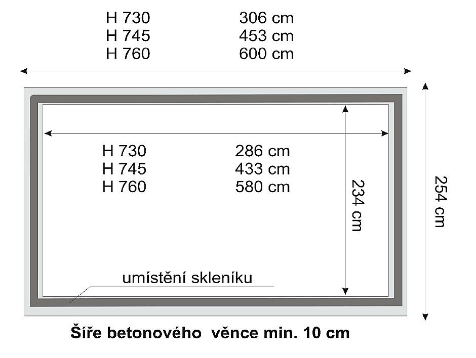 ZAHRADNÍ SKLENÍK GARDENTEC GLASS HOBBY H 745 - 4,47 x 2,47 m