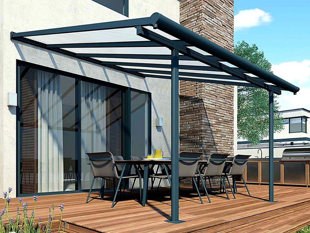 HLINÍKOVÁ PERGOLA SIERRA PALRAM BÍLÁ - 3,0 x 4,25 m