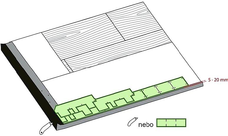 STŘEŠNÍ ŠINDEL GUTTATEC TOPGLASS IRREGULAR HNĚDÁ - 100 x 31,7 cm