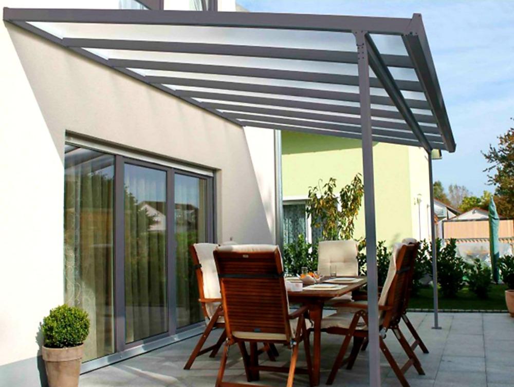 HLINÍKOVÁ PERGOLA TERRASSENDACH ORIGINAL ANTRACIT - 4,26 x 3,06 m