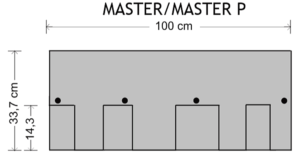 ASFALTOVÝ ŠINDEL TEGOLA MASTER P ČERVENÁ - 100 x 33,7 cm