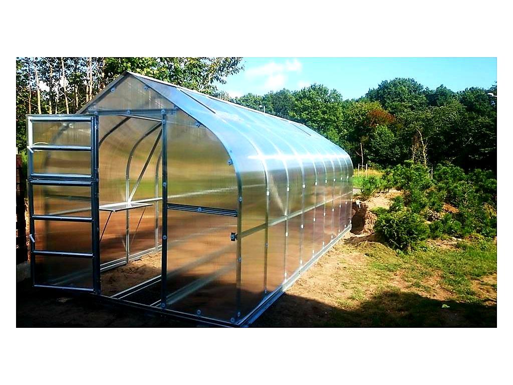 ZAHRADNÍ SKLENÍK COVERTEC STANDARD - 4,0 x 2,5 m - PC 4 mm