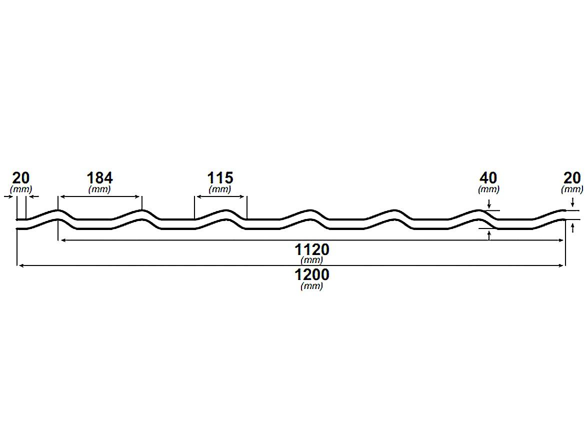 PLECHOVÁ STŘEŠNÍ KRYTINA CLASSIC TILE COVERNIT HNĚDÁ - 225 x 120 cm - 2,7 m2