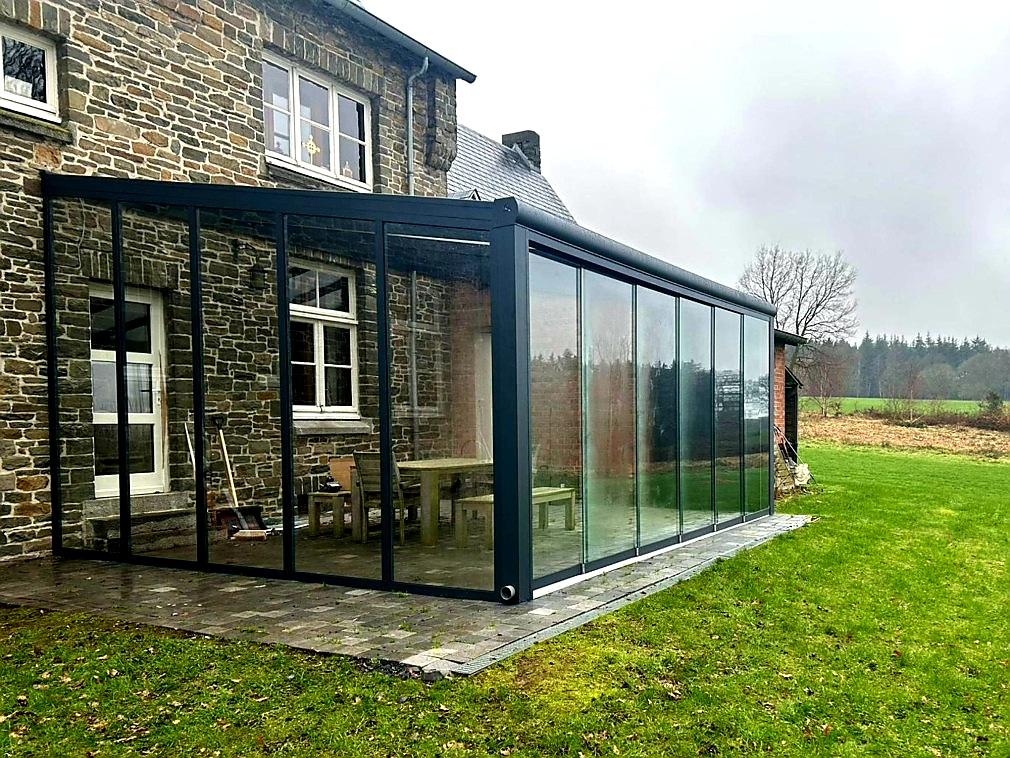 HLINÍKOVÁ PERGOLA MB LINE COVERNIT KRÉMOVÁ - 306 x 250 cm