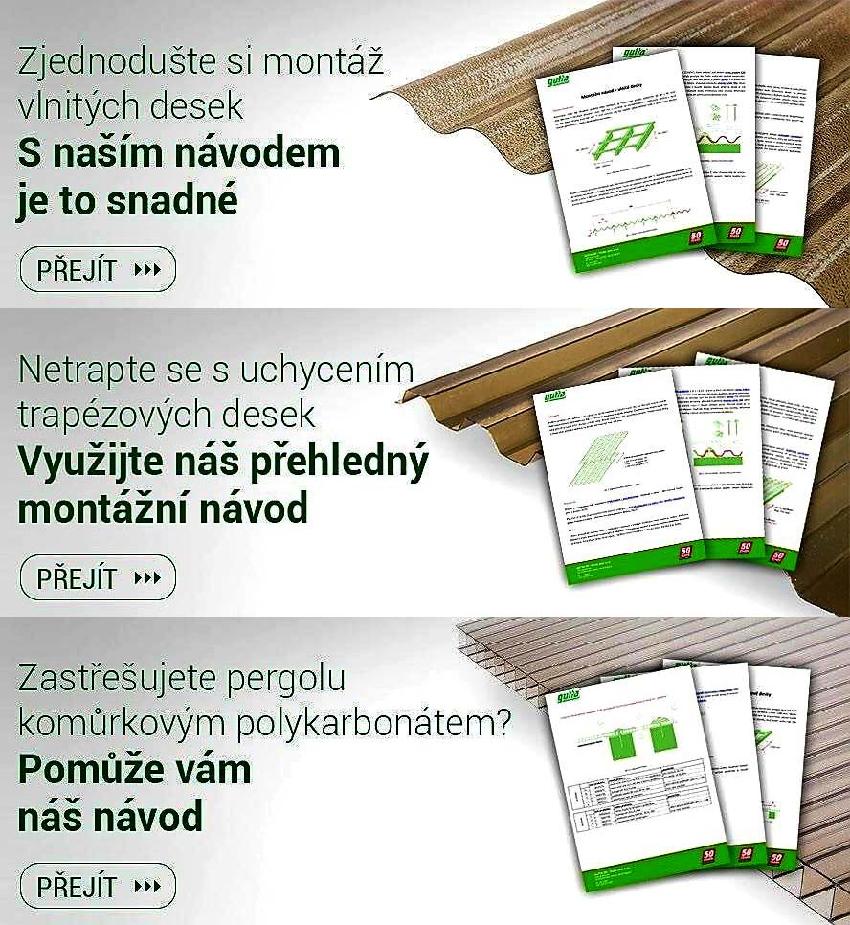 GUTTAGLISS - PROSVĚTLOVACÍ STŘEŠNÍ PLASTOVÉ KRYTINY