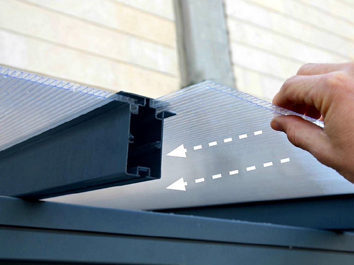 HLINÍKOVÁ PERGOLA SIERRA PALRAM BÍLÁ - 3,0 x 3,0 m