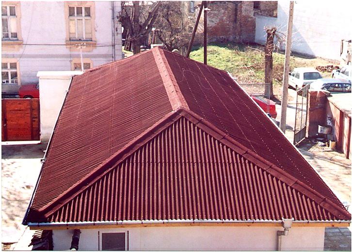 VLNITÁ STŘEŠNÍ DESKA AQUALINE ČERVENÁ - 2,0 x 0,93 m - 1,86 m2