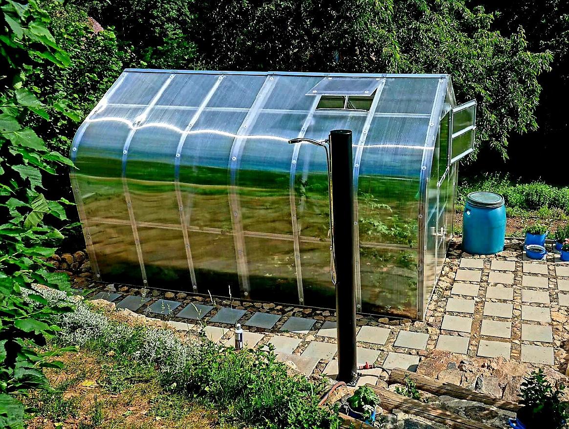 Zadní dveře pro skleník Gardentec Standard - 196 x 80 cm - PC 6 mm